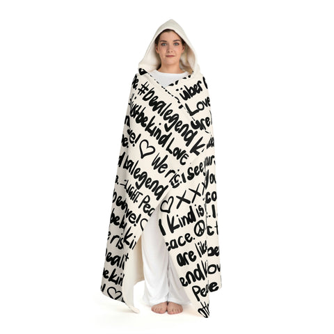 TKM Hooded Sherpa Fleece Blanket