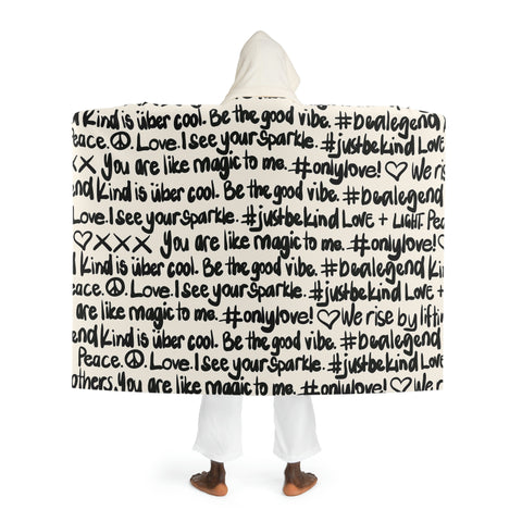 TKM Hooded Sherpa Fleece Blanket
