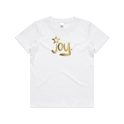 joy. | Gold | Kids Xmas Tee