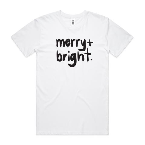 Merry + bright | Adult XMAS Tee