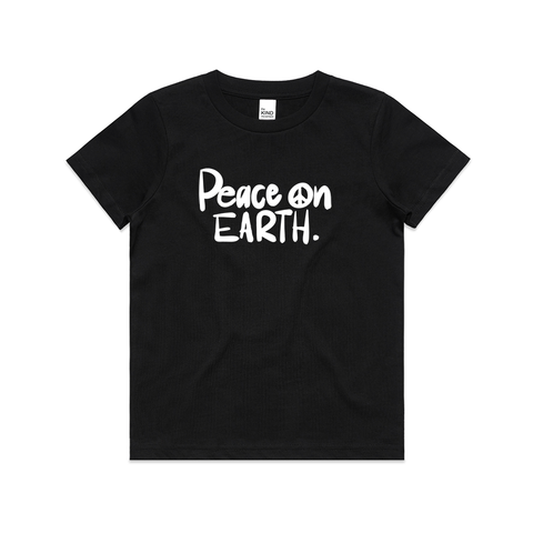 Peace on EARTH. | Kids Xmas Tee