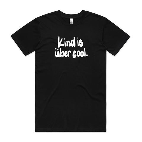 Kind is über cool. | Black | Adult Tee